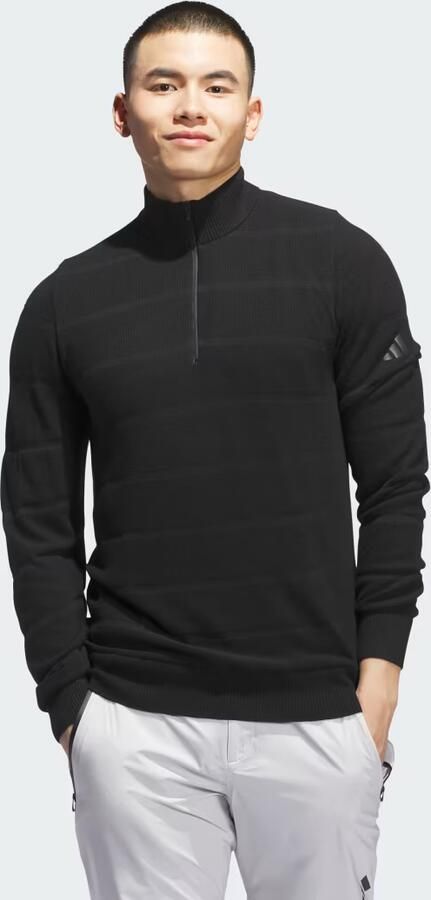 Adidas Ultimate365 Tour Knit Windsweater met Korte Rits