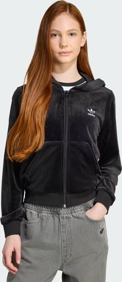 Adidas Originals Sweatjack van suède met labelstitching - Foto 6