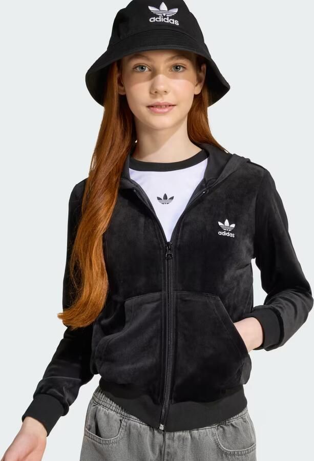 Adidas Originals Sweatjack van suède met labelstitching - Foto 2