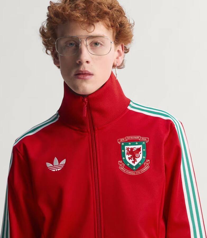 Adidas Originals Wales 150th Anniversary Track Top Rood- Heren Rood