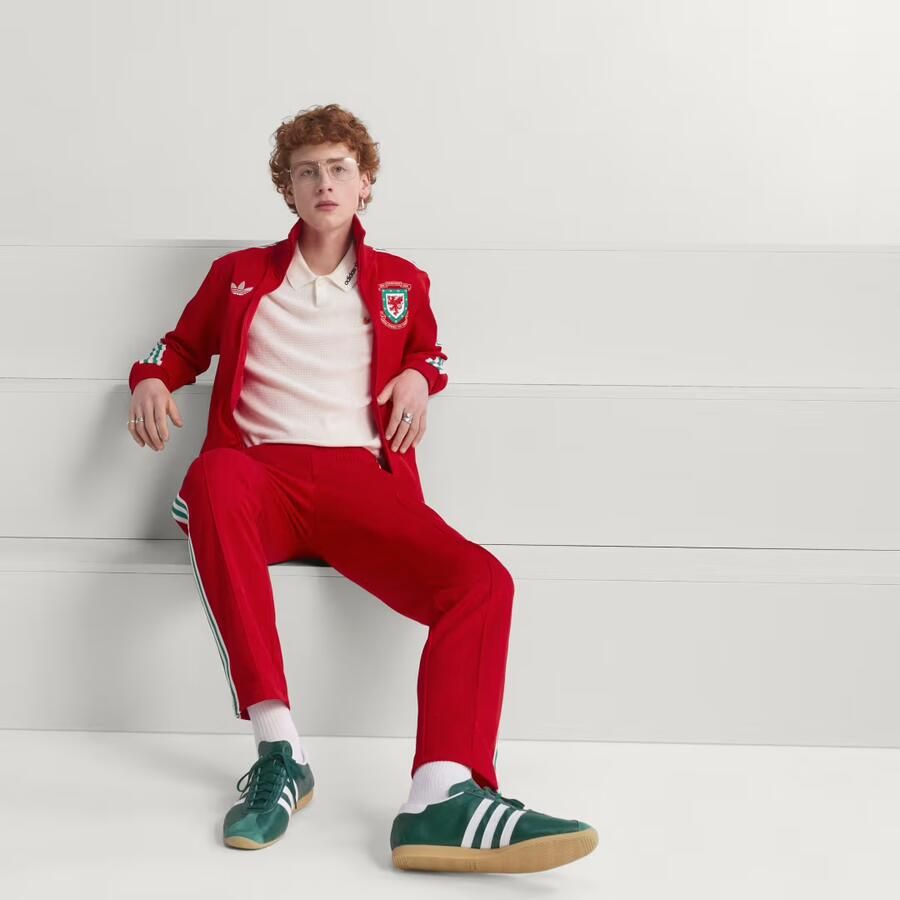 Adidas Originals Wales 150th Anniversary Track Top Rood- Heren Rood - Foto 2