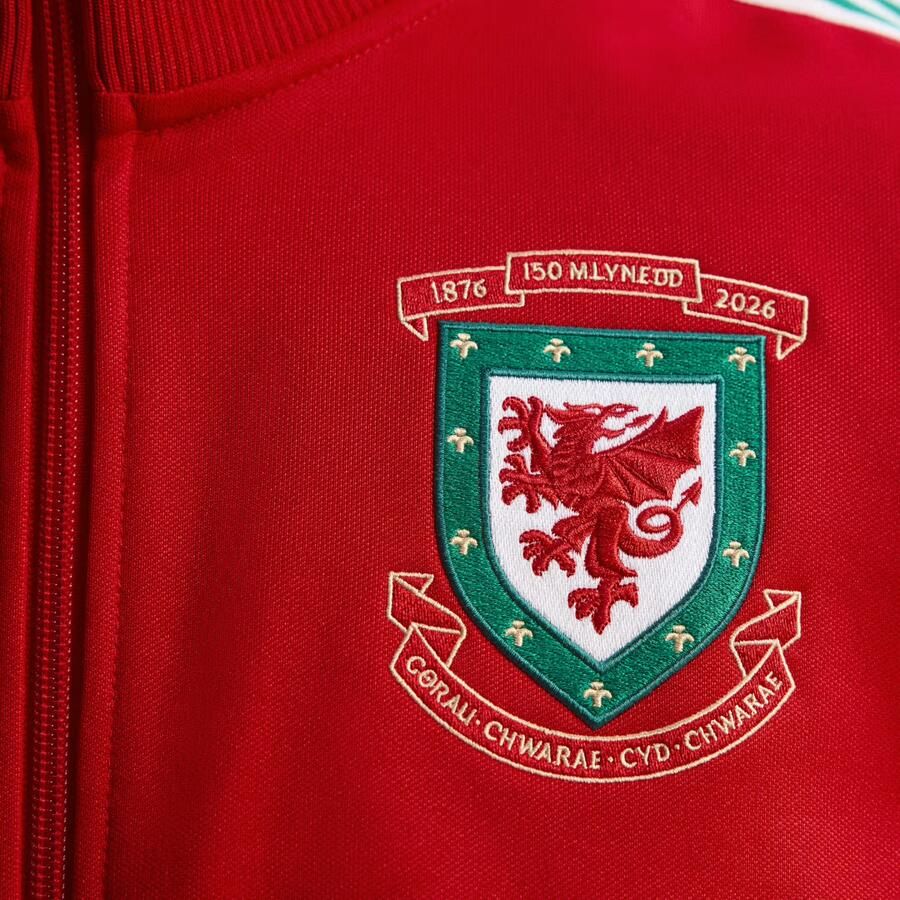 Adidas Originals Wales 150th Anniversary Track Top Rood- Heren Rood - Foto 4