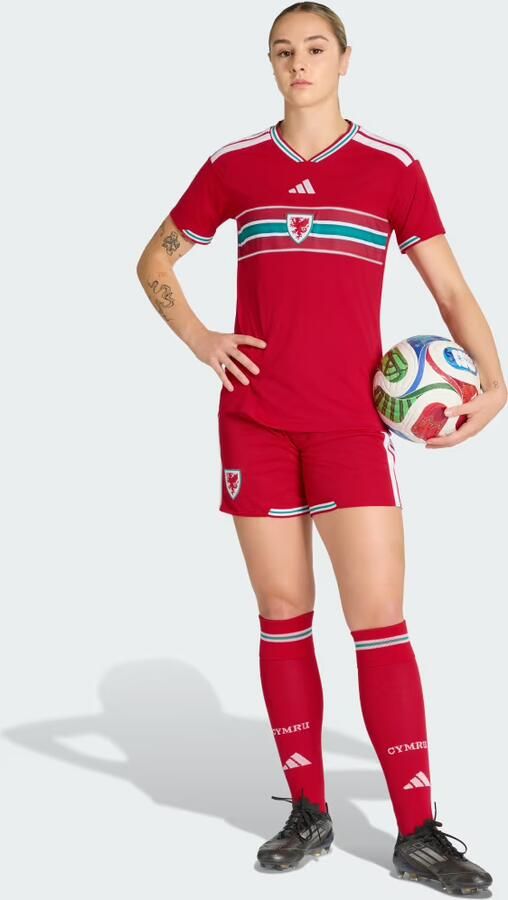 Adidas Wales 2026 Home Shirt Dames Rood- Dames Rood - Foto 5