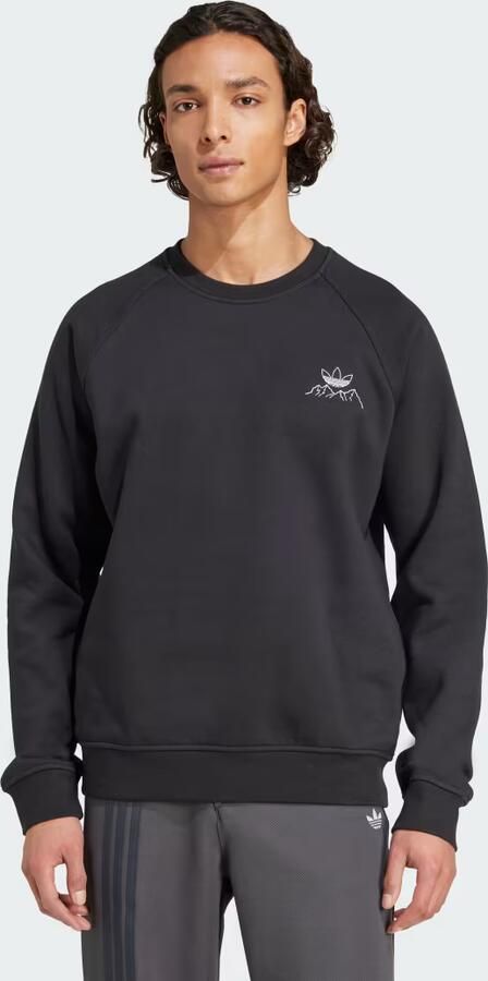 Adidas Winter Resort Mountain Graphic Fleece Sweatshirt