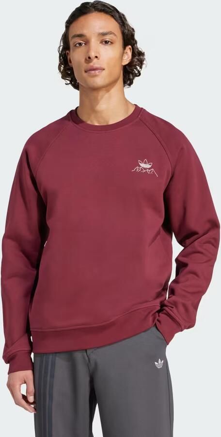 Adidas Winter Resort Mountain Graphic Fleece Sweatshirt