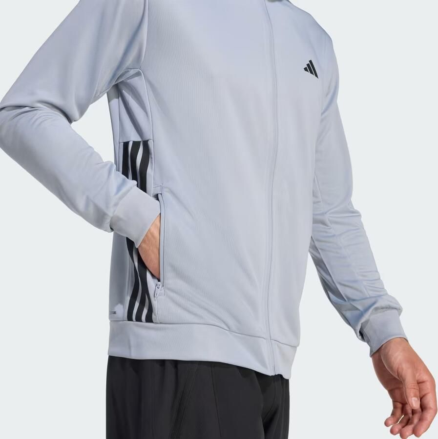 Adidas WORKOUT ESSENTIALS ALL-SET 3-STRIPES KNIT SPORTJACK - Foto 2