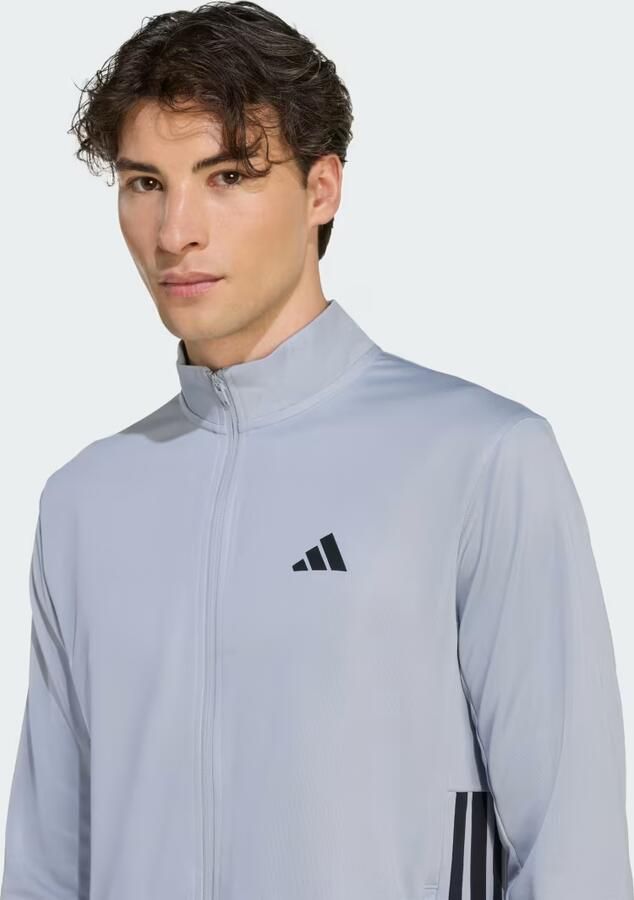 Adidas WORKOUT ESSENTIALS ALL-SET 3-STRIPES KNIT SPORTJACK - Foto 4