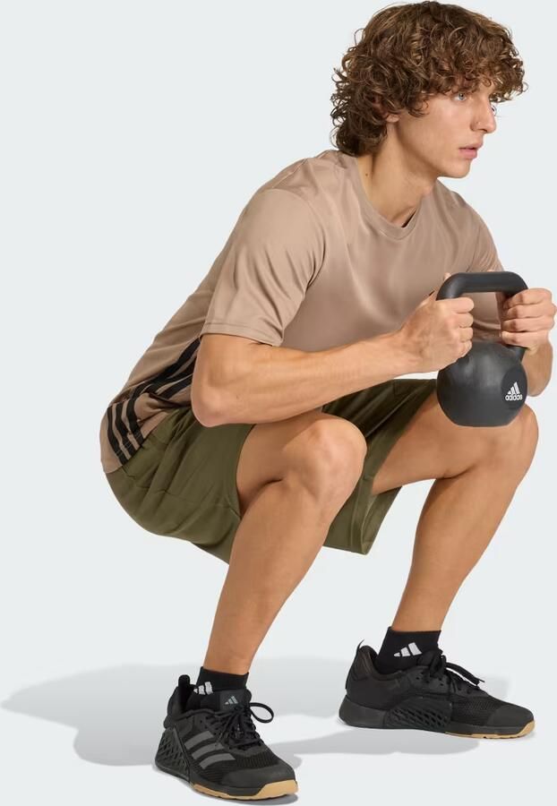 Adidas WORKOUT ESSENTIALS BASE 3-STRIPES T-SHIRT - Foto 5