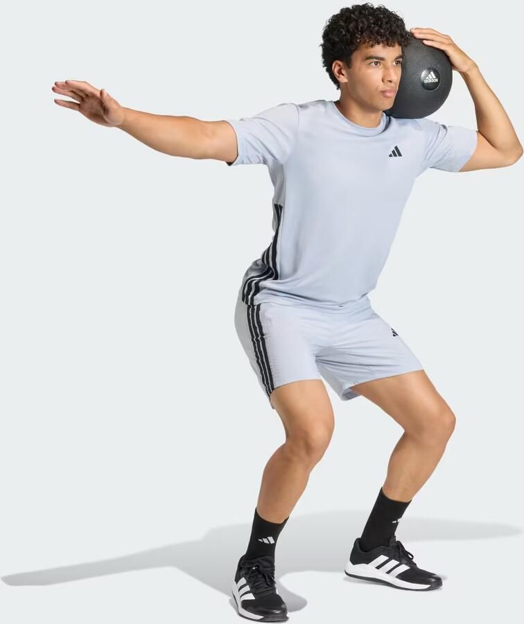 Adidas Training Korte broek met logoprint en ritszakken - Foto 3
