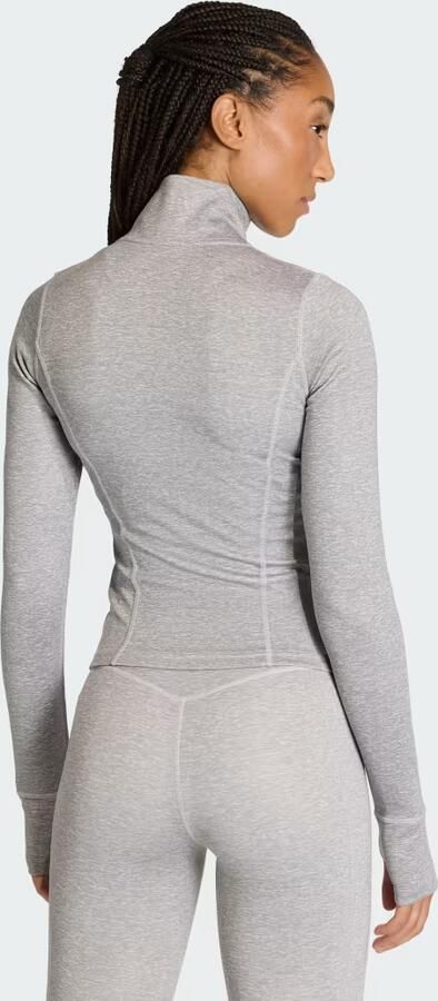 Adidas Workout Essentials Heather Jack met Lange Ritssluiting - Foto 6