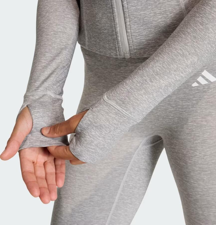 Adidas Workout Essentials Heather Jack met Lange Ritssluiting - Foto 2