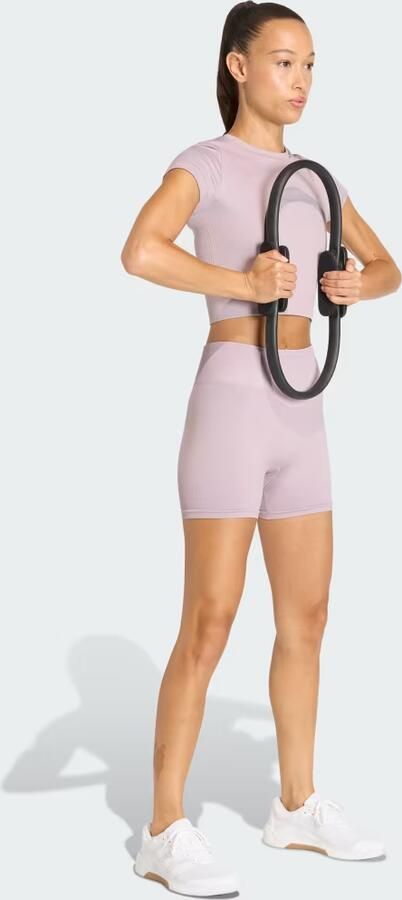 Adidas Workout Essentials Knit Legging 4-Inch - Foto 6