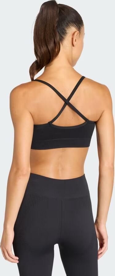 Adidas Workout Essentials Knit Light Support Beha met Cups - Foto 7