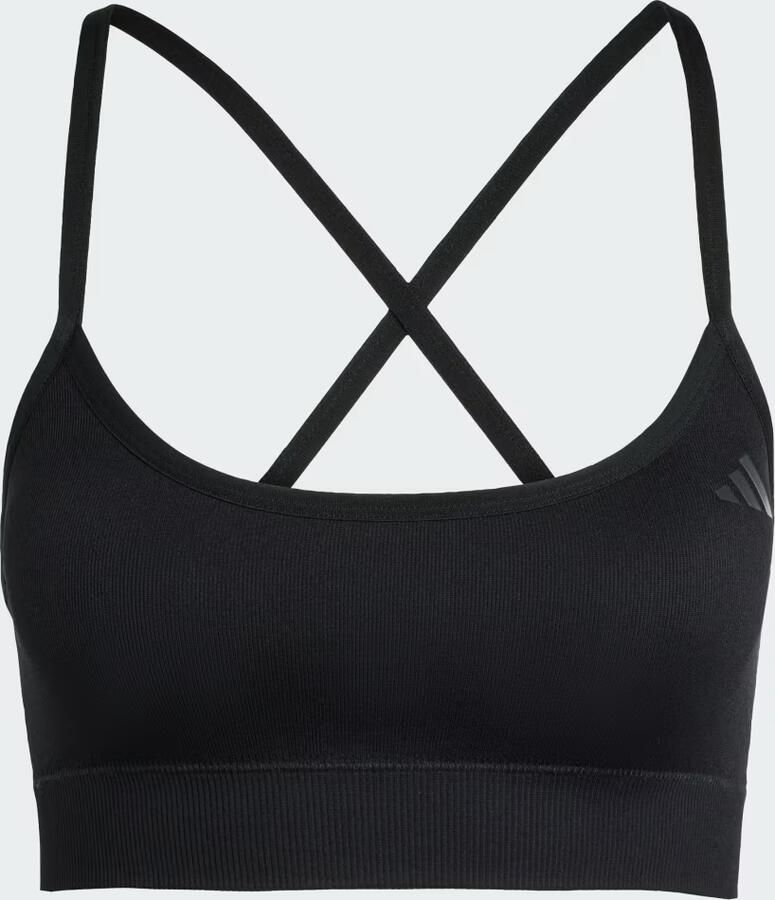 Adidas Workout Essentials Knit Light Support Beha met Cups - Foto 4