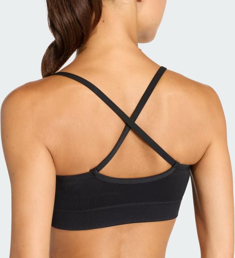 Adidas Workout Essentials Knit Light Support Beha met Cups - Foto 3