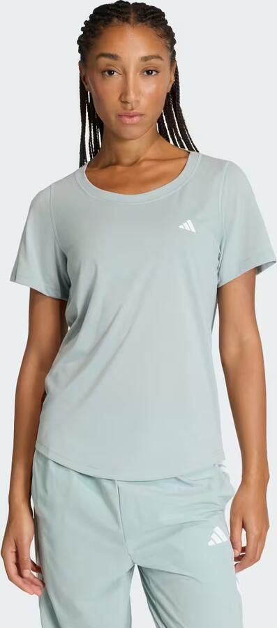 Adidas Workout Essentials T-shirt met Lage Halslijn