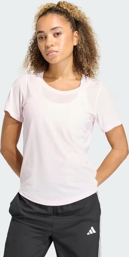 Adidas Workout Essentials T-shirt met Lage Halslijn