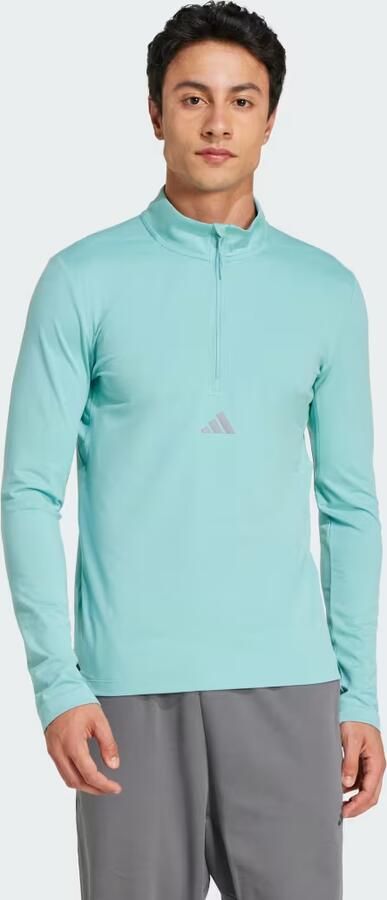 Adidas Workout Longsleeve met Halflange Rits