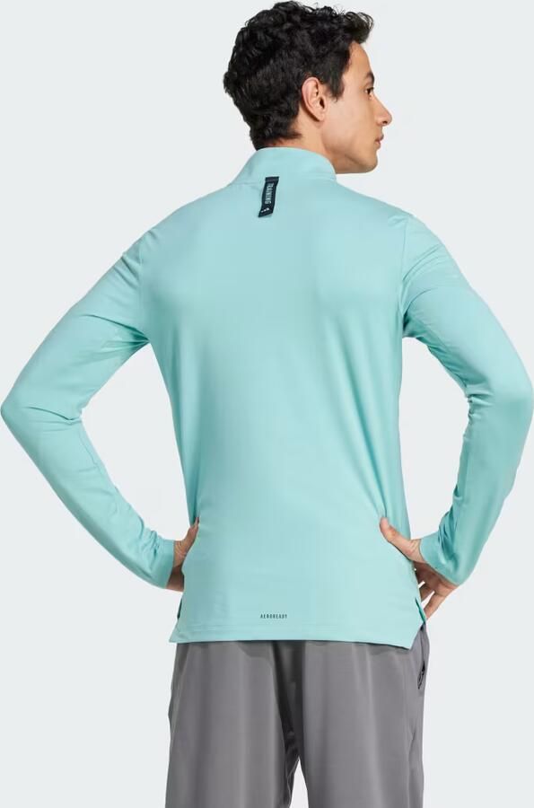 Adidas Workout Longsleeve met Halflange Rits - Foto 4
