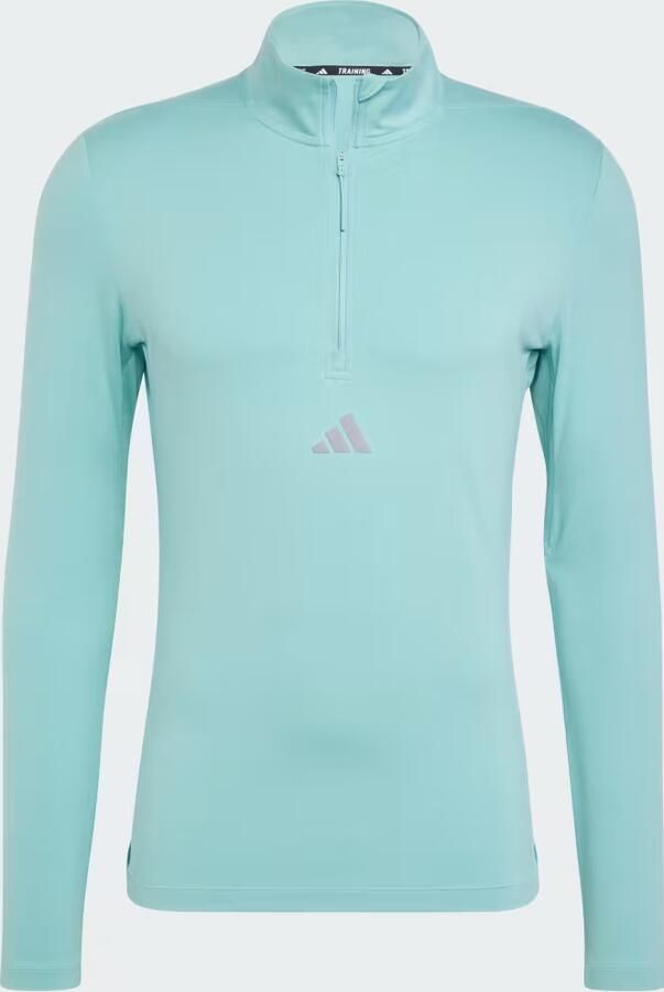 Adidas Workout Longsleeve met Halflange Rits - Foto 3