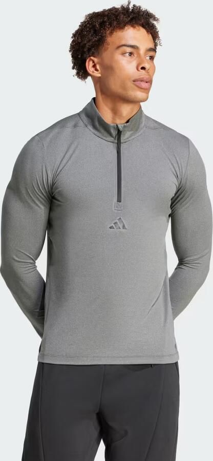 Adidas Workout Longsleeve met Halflange Rits