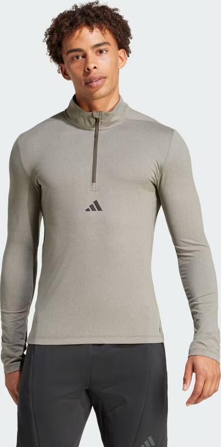 Adidas Workout Longsleeve met Halflange Rits