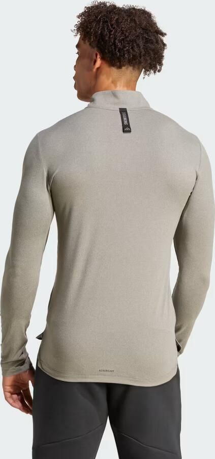 Adidas Workout Longsleeve met Halflange Rits - Foto 6