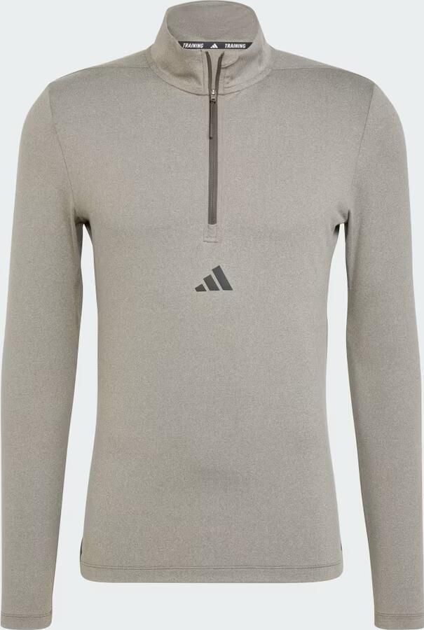 Adidas Workout Longsleeve met Halflange Rits - Foto 4