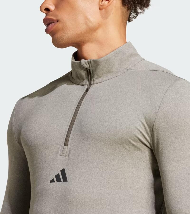 Adidas Workout Longsleeve met Halflange Rits - Foto 3
