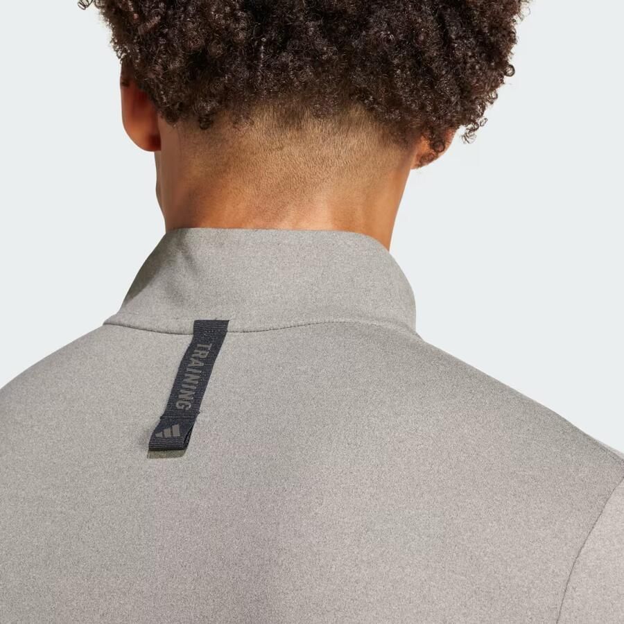 Adidas Workout Longsleeve met Halflange Rits - Foto 2