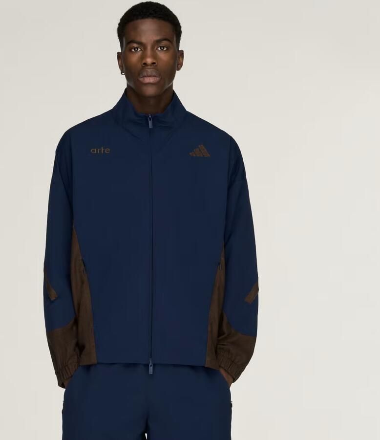 Adidas x Arte Antwerp Z.N.E. Material Mix Sportjack met Lange Ritssluiting