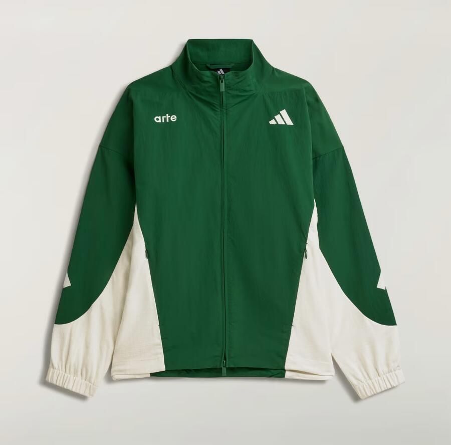 Adidas x Arte Antwerp Z.N.E. Material Mix Sportjack met Lange Ritssluiting - Foto 2