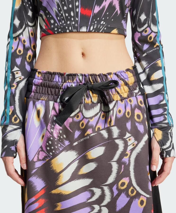 Adidas Sportswear Midirok met dierenprint model 'Farm'