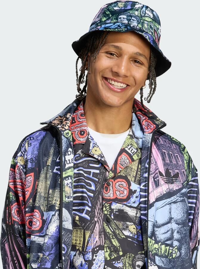 Adidas Originals Baseball pet ADIDAS X JS B H Jeremy Scott stoffen hoed eerbetoon aan de jaren 90 allover-graphics - Foto 4