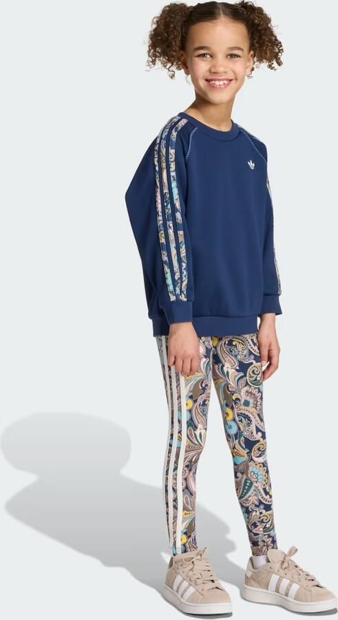Adidas x Liberty London Oversized Crewnecktrui en Legging Set