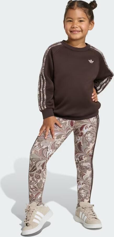 Adidas x Liberty London Oversized Crewnecktrui en Legging Set