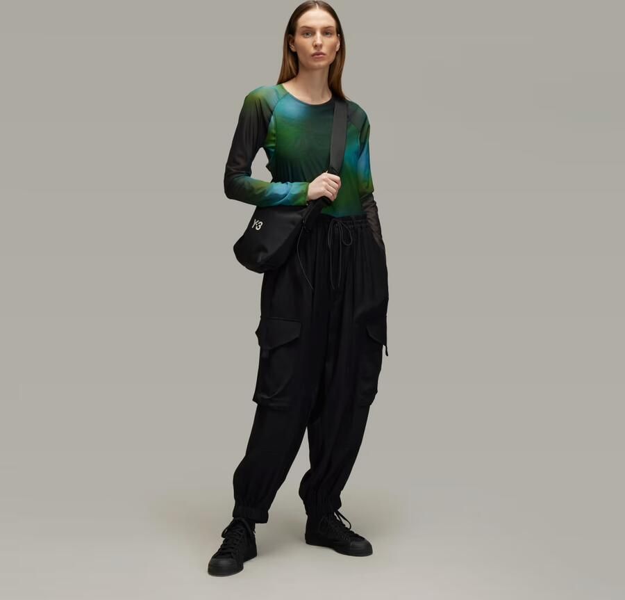 Adidas Y-3 Allover Print Mesh Fitted T-shirt - Foto 5