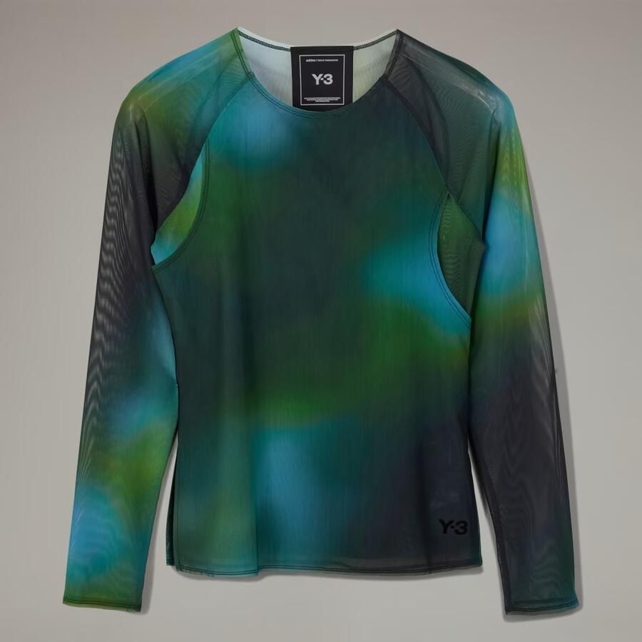 Adidas Y-3 Allover Print Mesh Fitted T-shirt - Foto 2