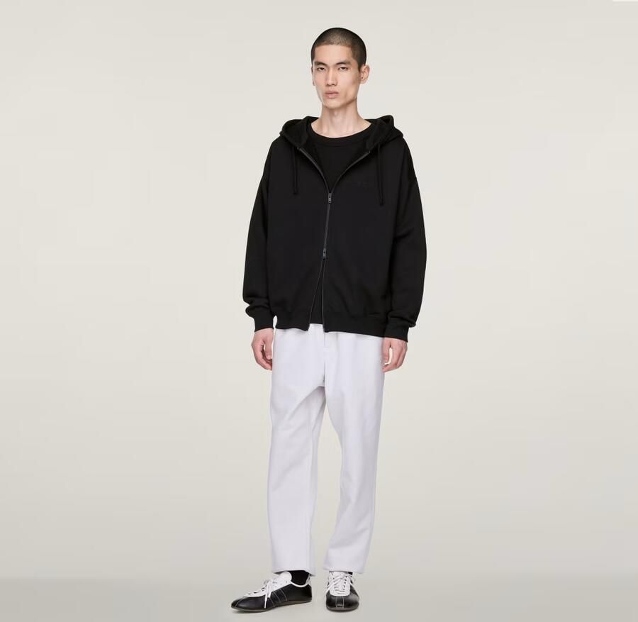 Adidas Y-3 Brushed Terry Hoodie met Lange Ritssluiting - Foto 3