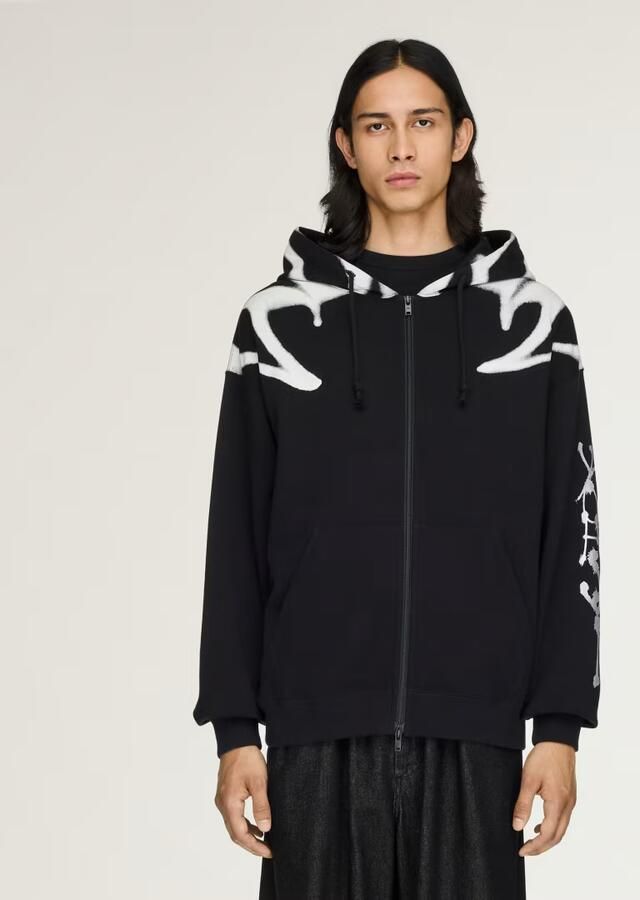 Adidas Y-3 CHITO GRAPHIC FRENCH TERRY RITSHOODIE