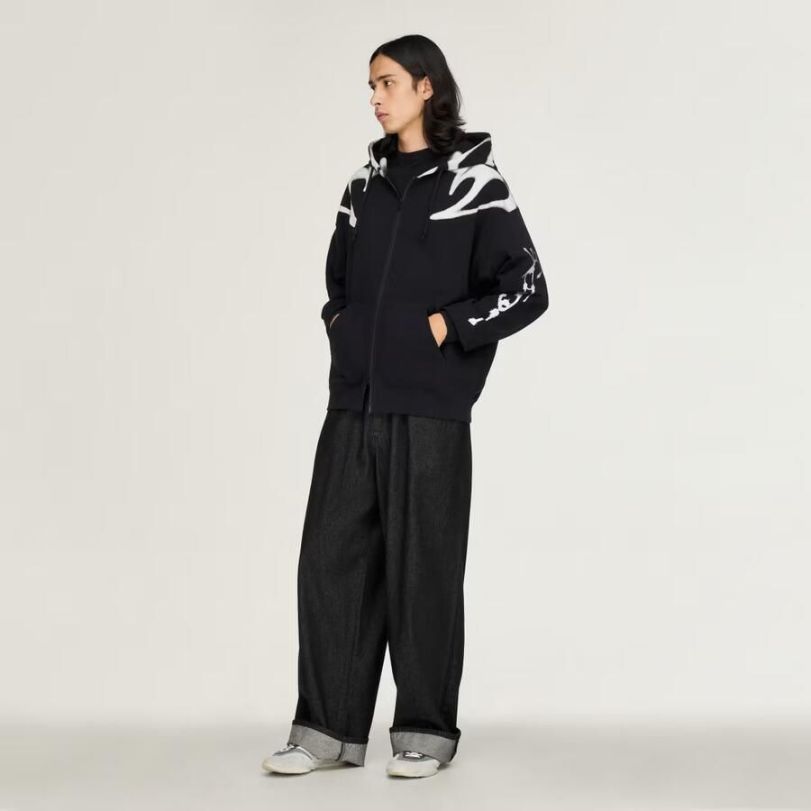 Adidas Y-3 CHITO GRAPHIC FRENCH TERRY RITSHOODIE - Foto 4