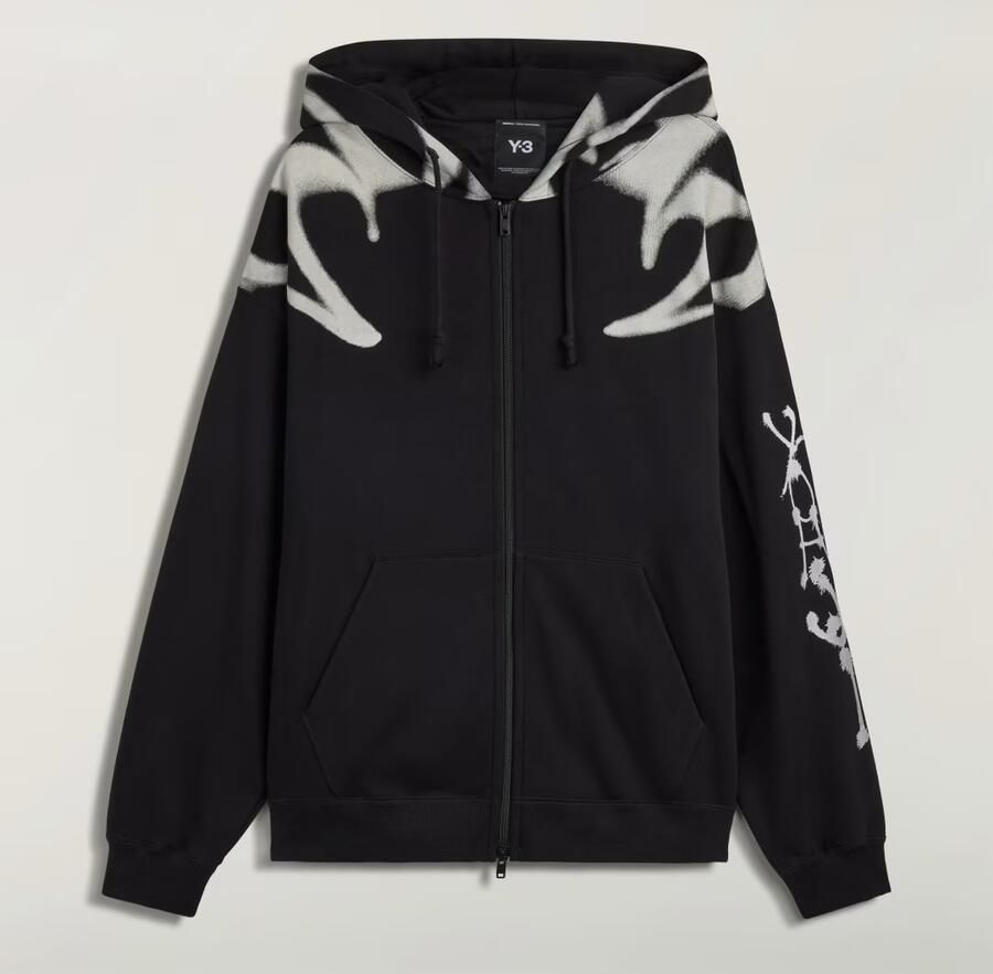 Adidas Y-3 CHITO GRAPHIC FRENCH TERRY RITSHOODIE - Foto 5