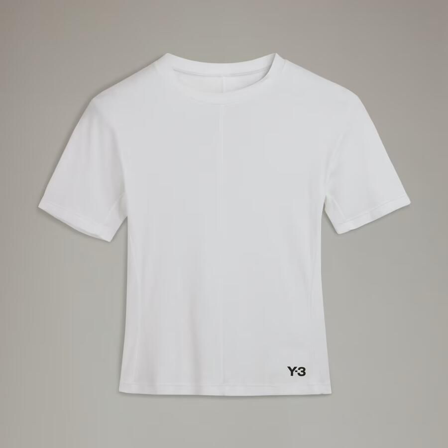 Y-3 Aansluitende SS Tee T-shirts en Polos Beige Dames - Foto 2