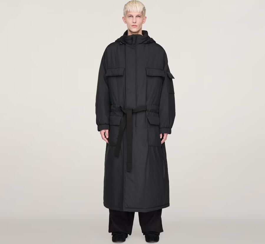 Adidas Y-3 Gewatteerde Parka met Capuchon