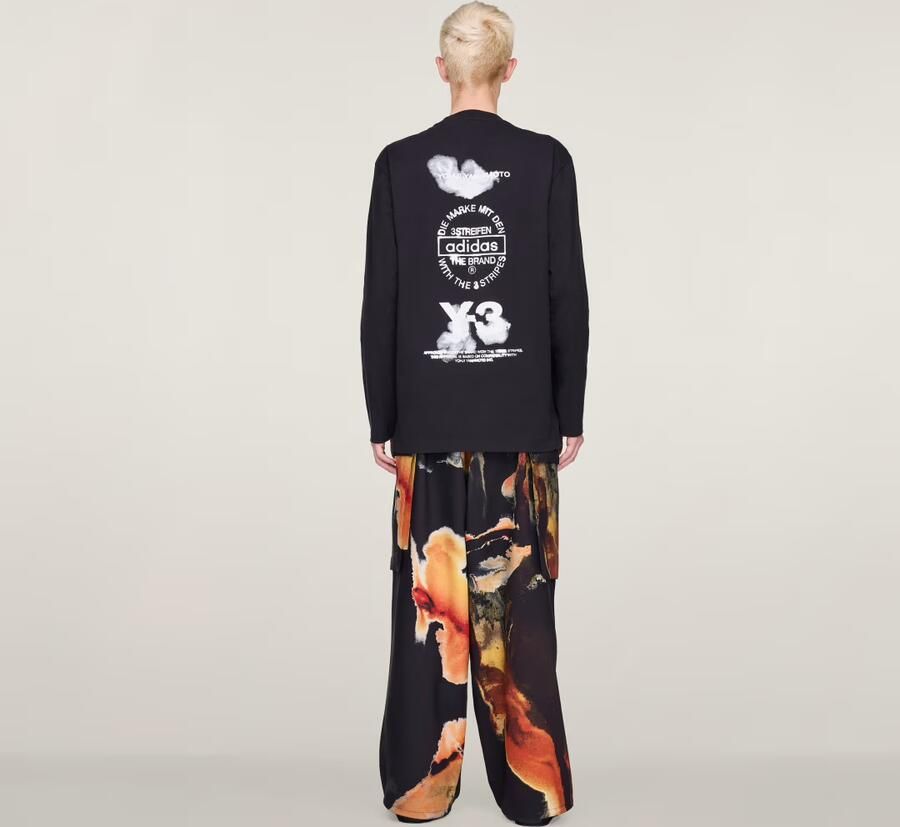 Adidas Y-3 Graphic Long Sleeve T-shirt - Foto 4