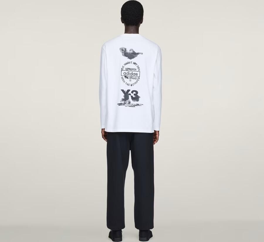 Adidas Y-3 Graphic Long Sleeve T-shirt - Foto 5
