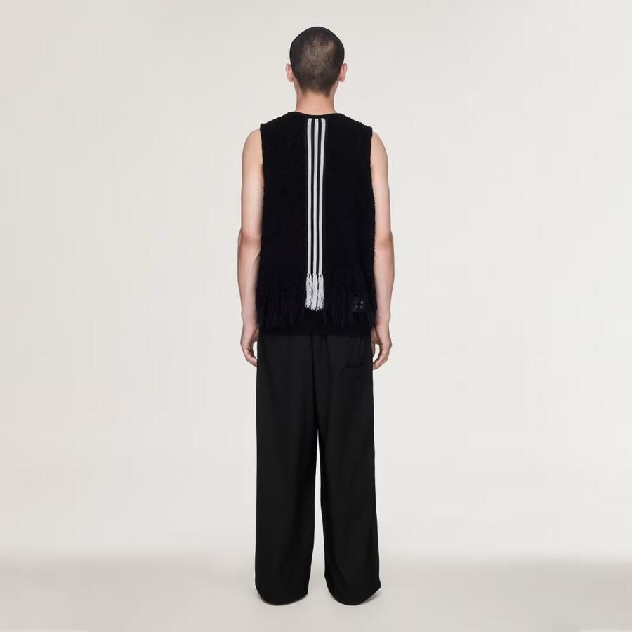 Adidas Y-3 KNITTED 3 STRIPES FRINGY SPENCER - Foto 2