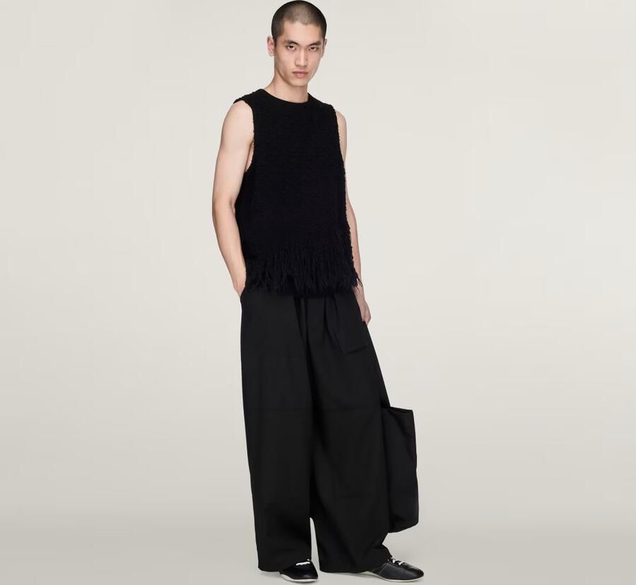 Adidas Y-3 KNITTED 3 STRIPES FRINGY SPENCER - Foto 5