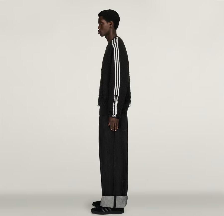 Adidas Y-3 Knitted 3-Stripes Fringy Sweater - Foto 3