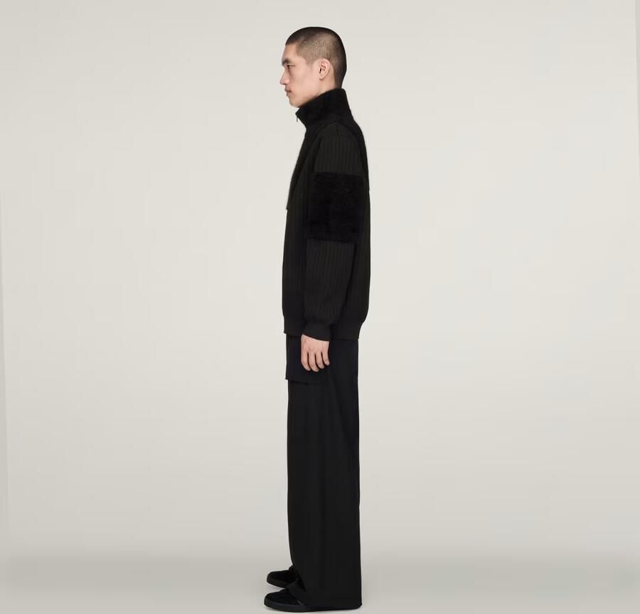 Adidas Y-3 KNITTED PANEL BLOCKED HALF ZIP Sweatshirt - Foto 2